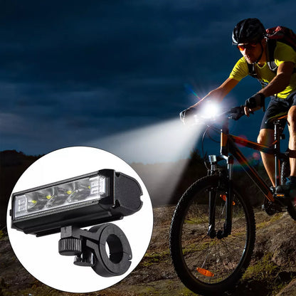 Rechargeable Bike Light with Three Modes and Universal Handlebar Mount, Shock Resistant