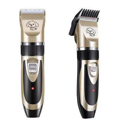 Quiet Cordless Dog Clipper with Stainless Steel Blade and Four Guide Combs