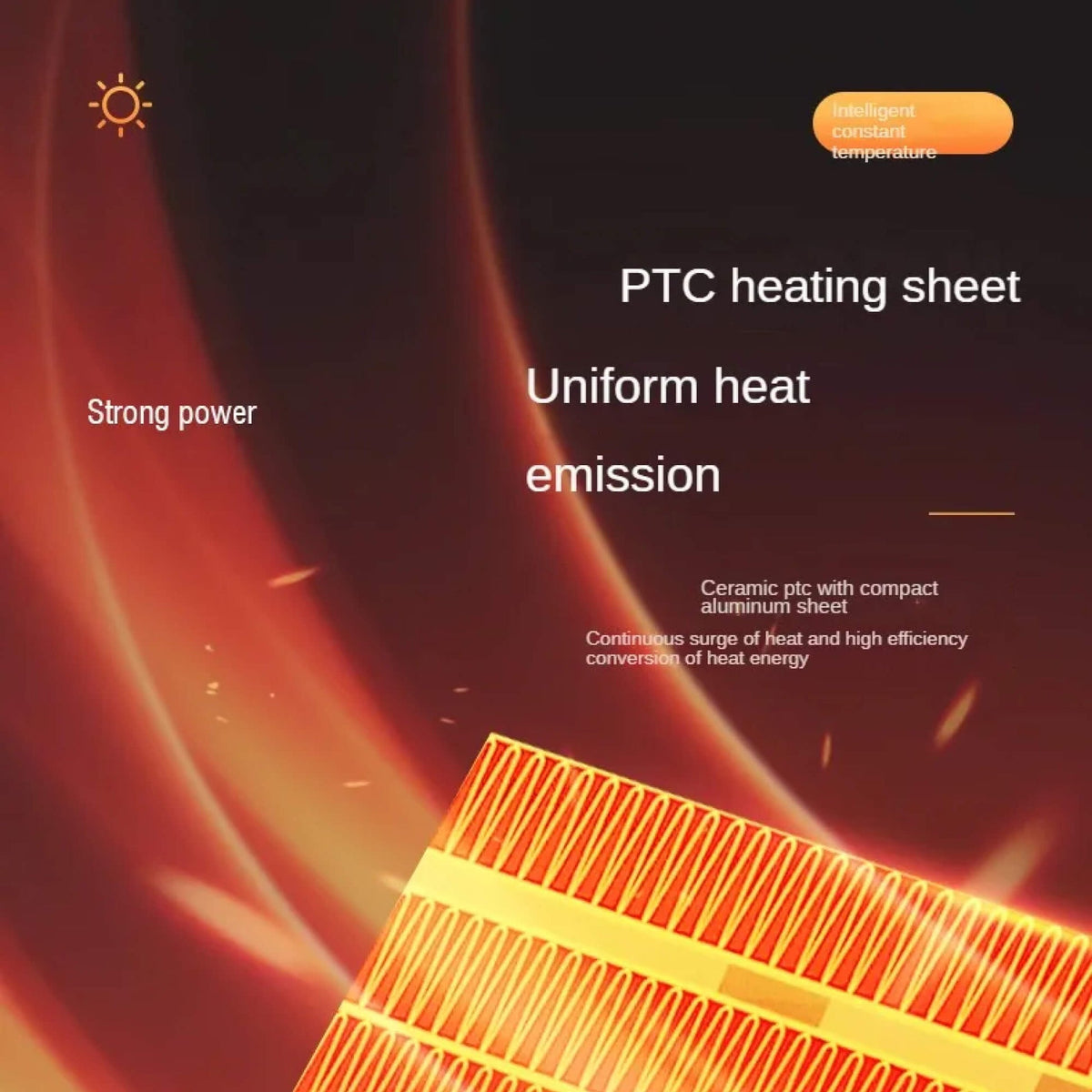 Portable Electric Heater with Programmable Timer and Anti Tilt Safety Switch