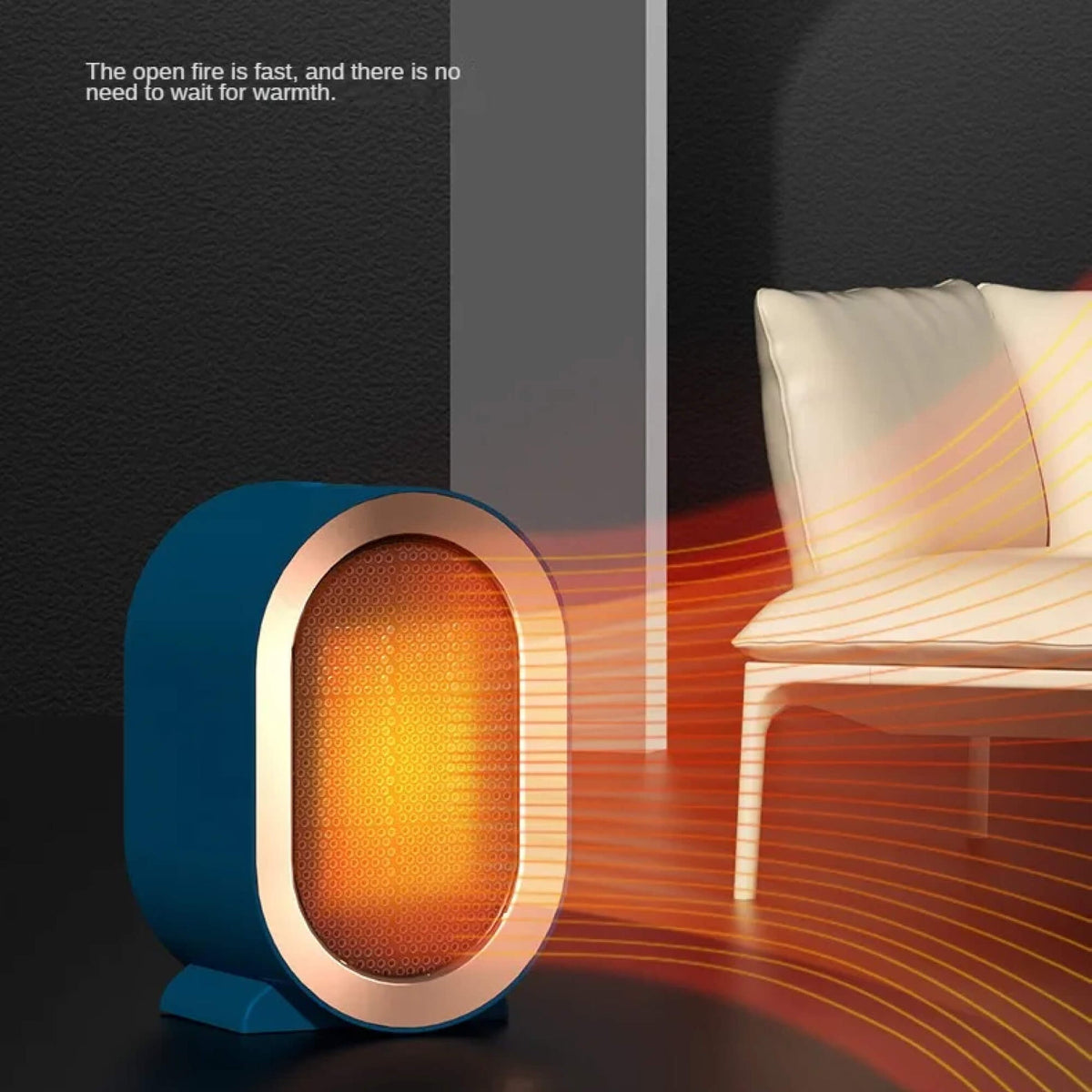Portable Electric Heater with Programmable Timer and Anti Tilt Safety Switch