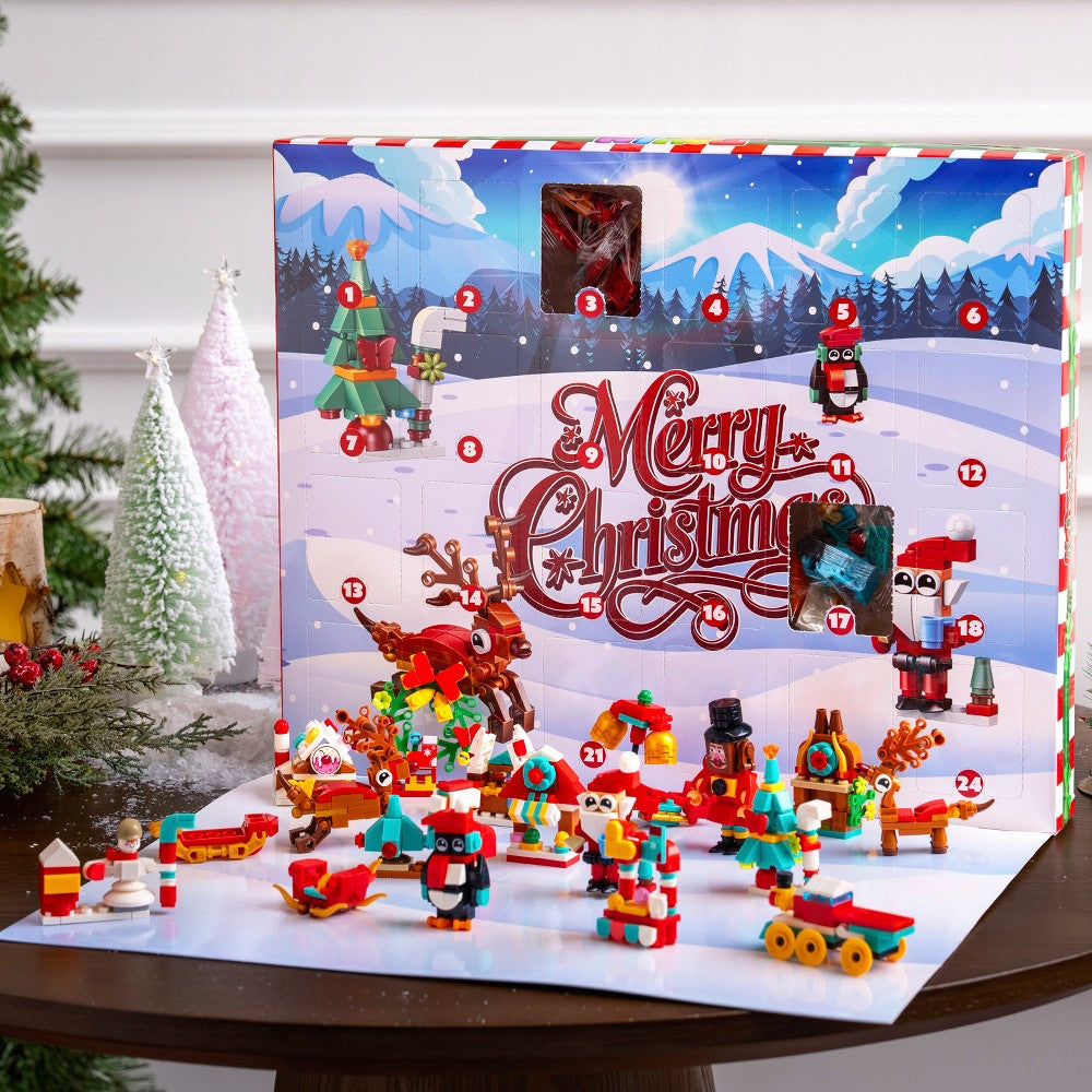 Holiday Brick Building Calendar with 24 Little Projects and Two Large Models for Play and Display