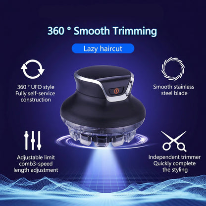 Rotating Head Hair Clipper with 360-Degree Rotation and Stainless Steel Blades