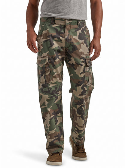 Cargo Hunting Pants with Six Pockets and Stretch Twill, Relaxed Fit