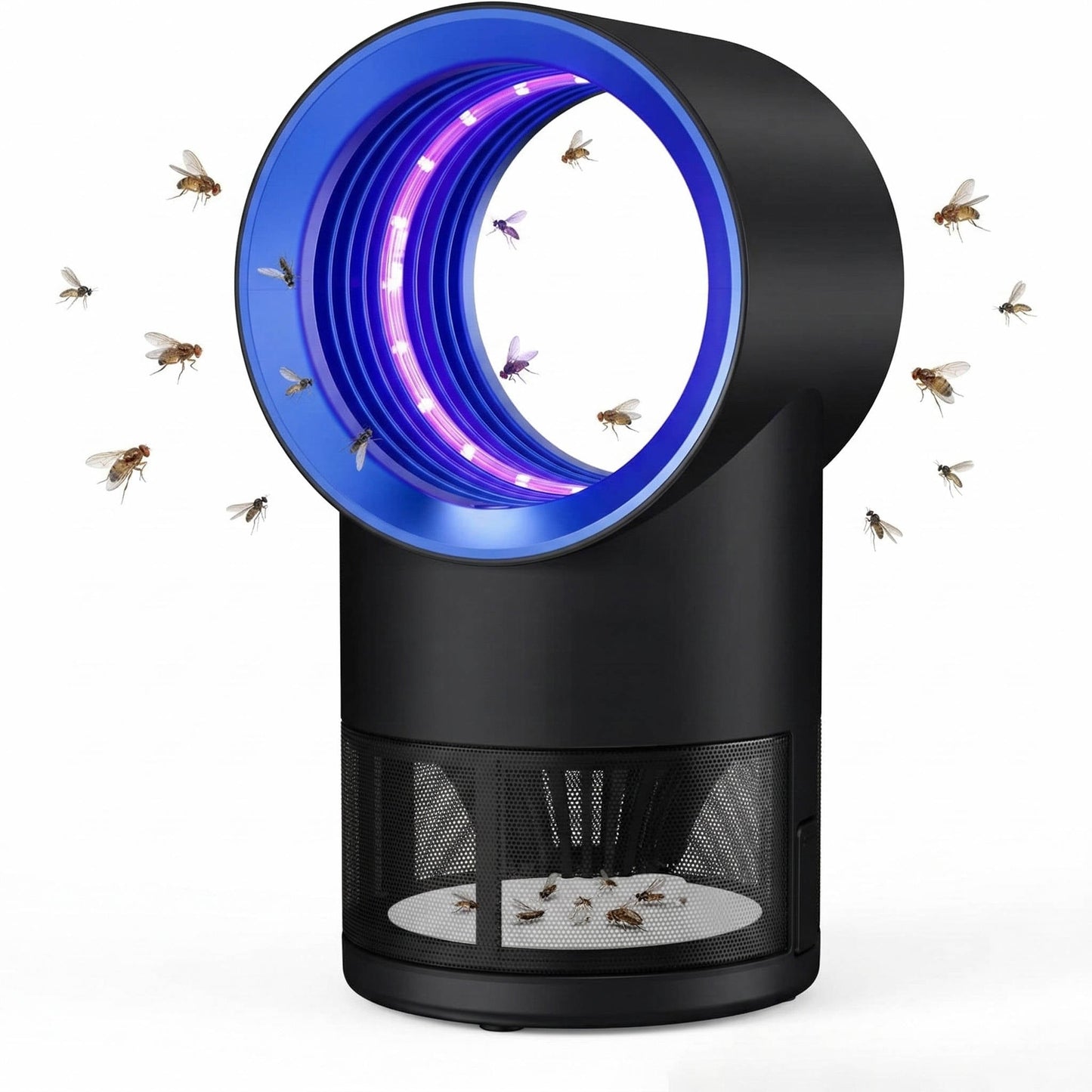Fruit Fly and Gnat Trap with UV Light Attraction and Suction Fan, Timer Control