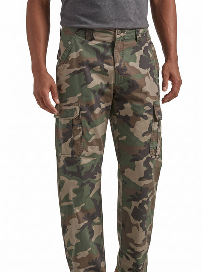Cargo Hunting Pants with Six Pockets and Stretch Twill, Relaxed Fit