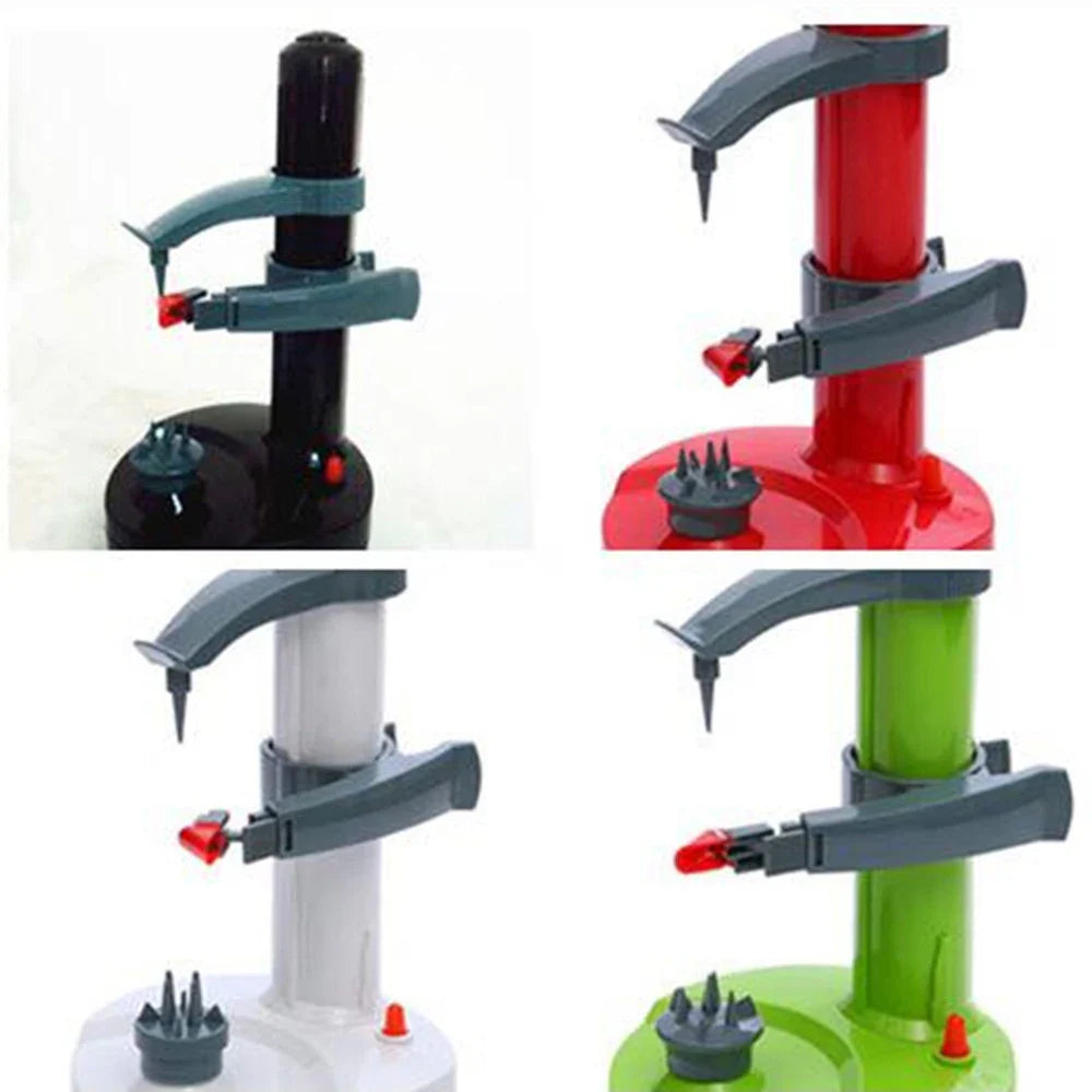 Electric Vegetable Peeler with Rotating Blade System and Automatic Shutoff, Adjustable Chamber