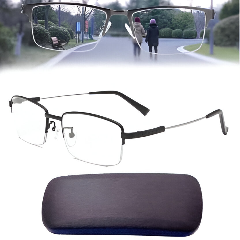 Progressive Reading Glasses with Blue Light Filtering and Anti-Reflective Coating