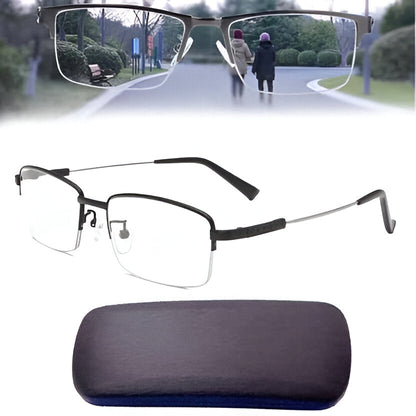 Progressive Reading Glasses with Blue Light Filtering and Anti-Reflective Coating
