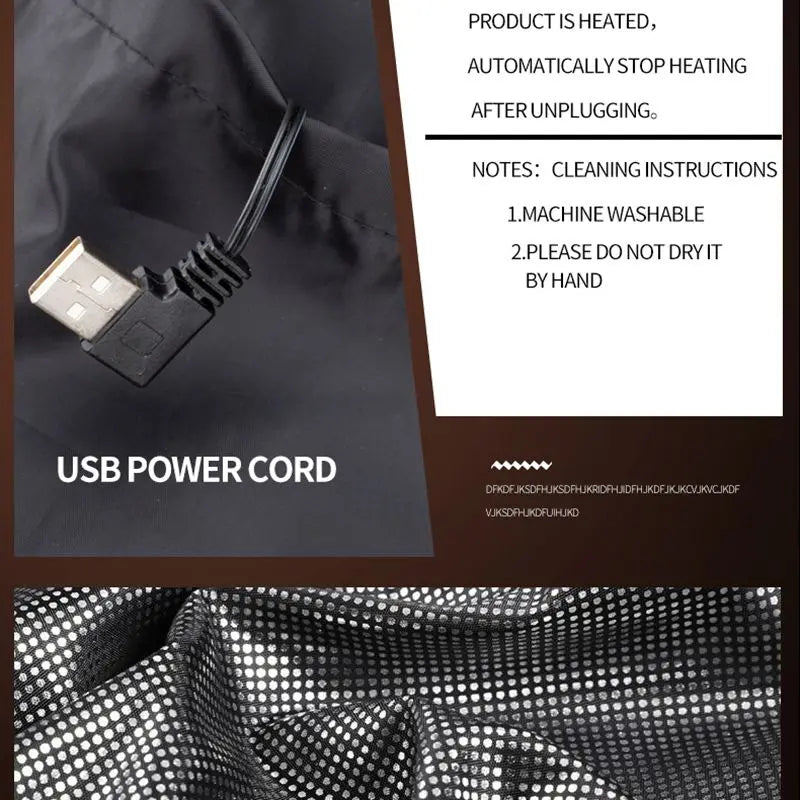 Softshell Heated Jacket with 9 Heating Zones and Power Bank Compatibility