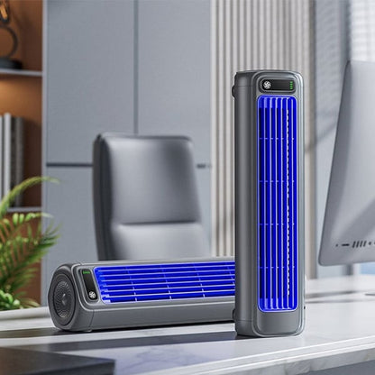 Portable Rechargeable Fan with 36dB Quiet Motor and 8-Hour Runtime
