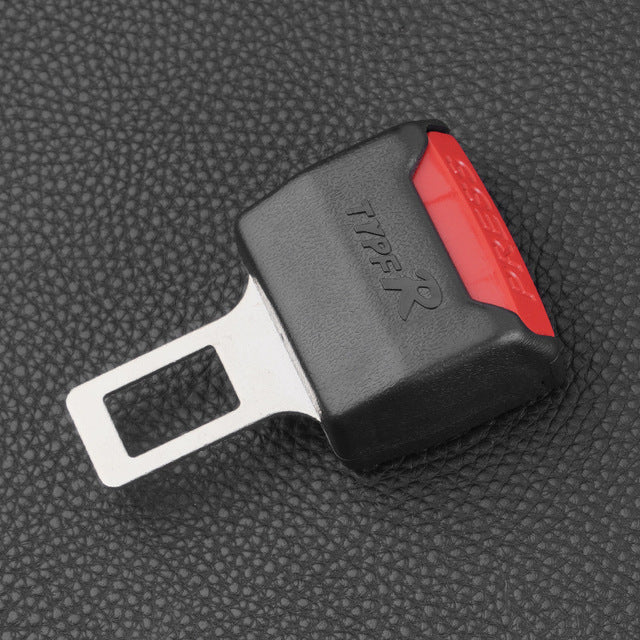 Seat Belt Buckle Extender with Metal Latch and Quick Release Button