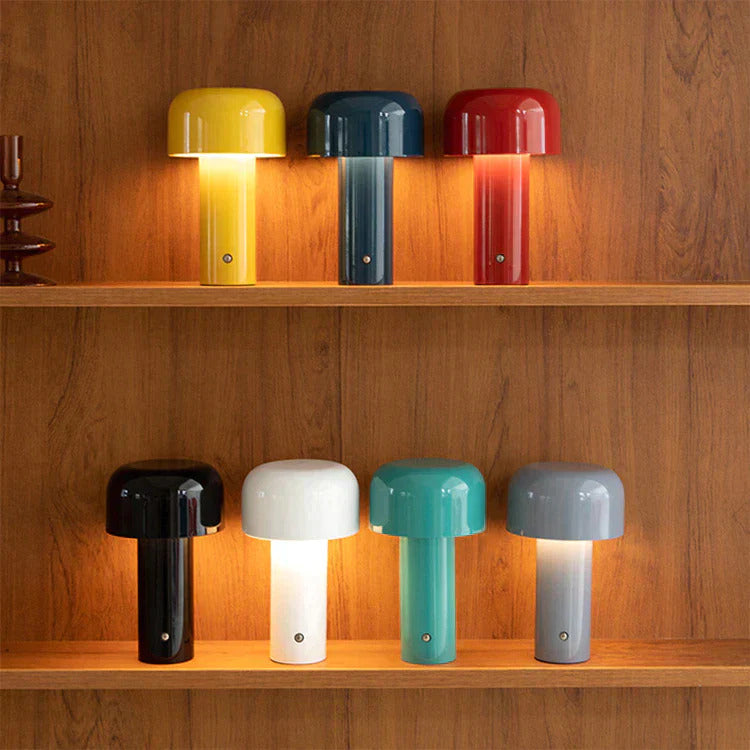 Mushroom LED Lamp with Adjustable Brightness and Rechargeable Battery