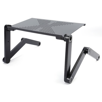 Adjustable Laptop Stand with Foldable Legs and Cooling Vents for Eye Level Work