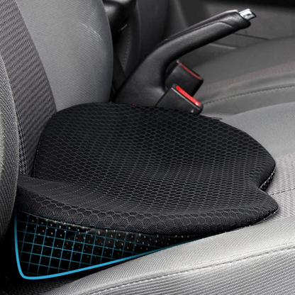 Seat Height Booster Cushion with Ergonomic Support for Improved Driving Visibility