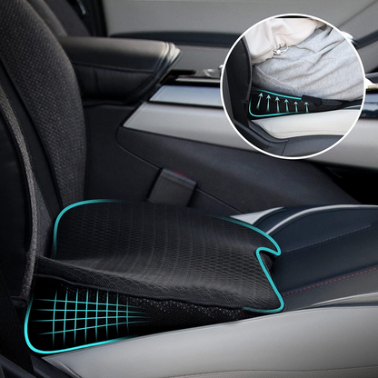 Seat Height Booster Cushion with Ergonomic Support for Improved Driving Visibility