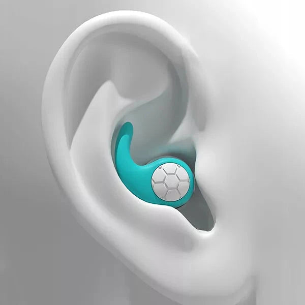 Silicone Earplugs with Adaptive Ear Fit and Sound Filtering for Sleep