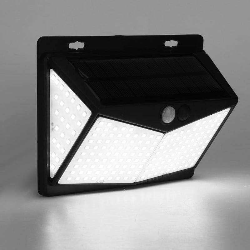 Solar Motion Sensor Light with 208 LED Array and 16 Foot Detection, Weather Resistant