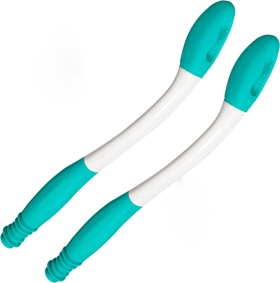 Extended Reach Toilet Aid with Push Button Release and Cushioned Tip, 2 Pack
