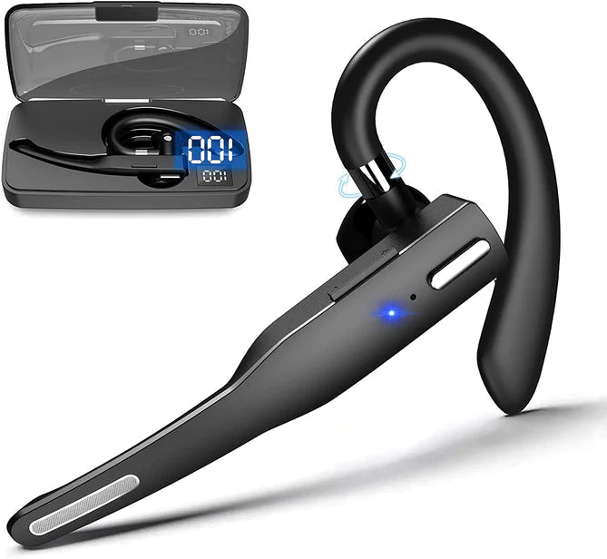 Wireless Trucker Headset with Dual Mic Noise Cancelling and 25-Hour Battery