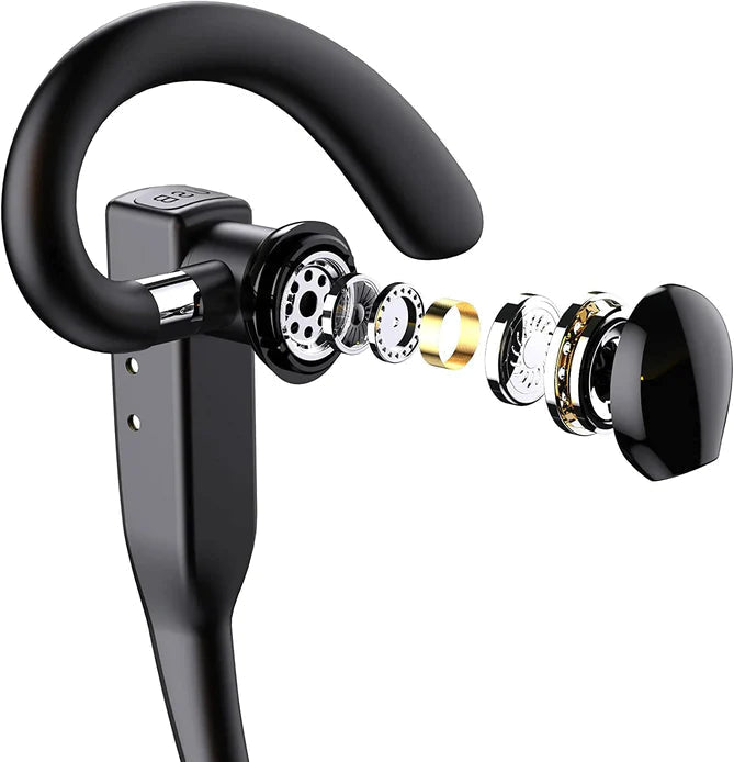 Wireless Trucker Headset with Dual Mic Noise Cancelling and 25-Hour Battery