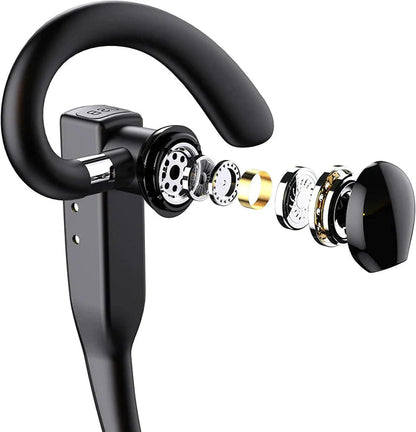 Wireless Trucker Headset with Dual Mic Noise Cancelling and 25-Hour Battery