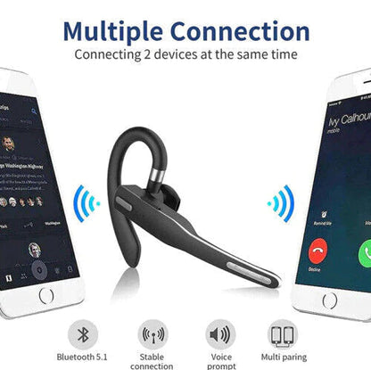 Wireless Trucker Headset with Dual Mic Noise Cancelling and 25-Hour Battery