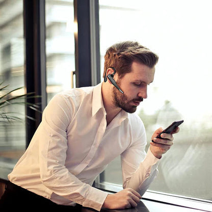 Wireless Trucker Headset with Dual Mic Noise Cancelling and 25-Hour Battery