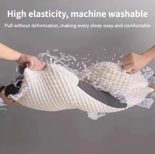 Cervical Pillow with Soybean Fiber Core and Ergonomic Support, Breathable Design