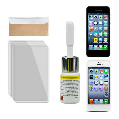 Screen Crack Repair Kit with Vacuum Resin and Pressure Applicator for Phones and Tablets
