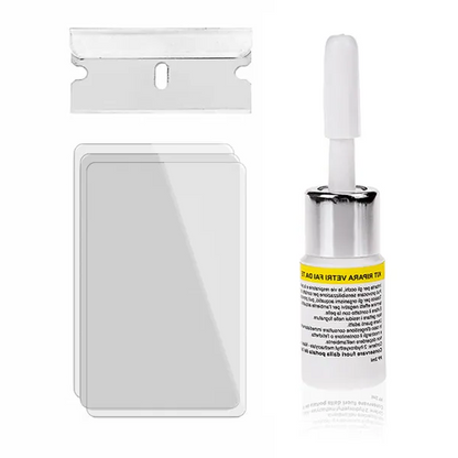 Screen Crack Repair Kit with Vacuum Resin and Pressure Applicator for Phones and Tablets