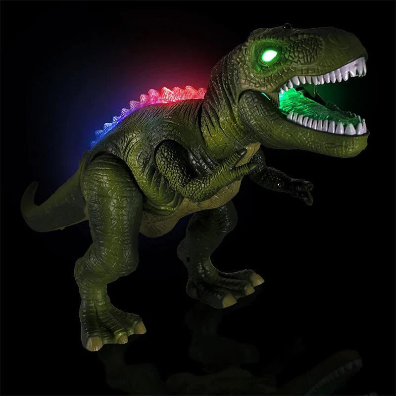 Remote Control T-Rex Dinosaur Toy with Multi-Directional Walking and LED Light Up
