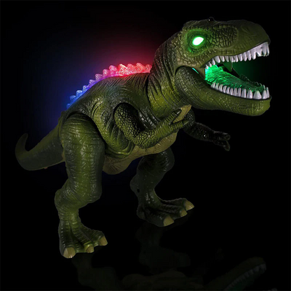 Remote Control T-Rex Dinosaur Toy with Multi-Directional Walking and LED Light Up