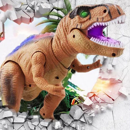 Remote Control T-Rex Dinosaur Toy with Multi-Directional Walking and LED Light Up
