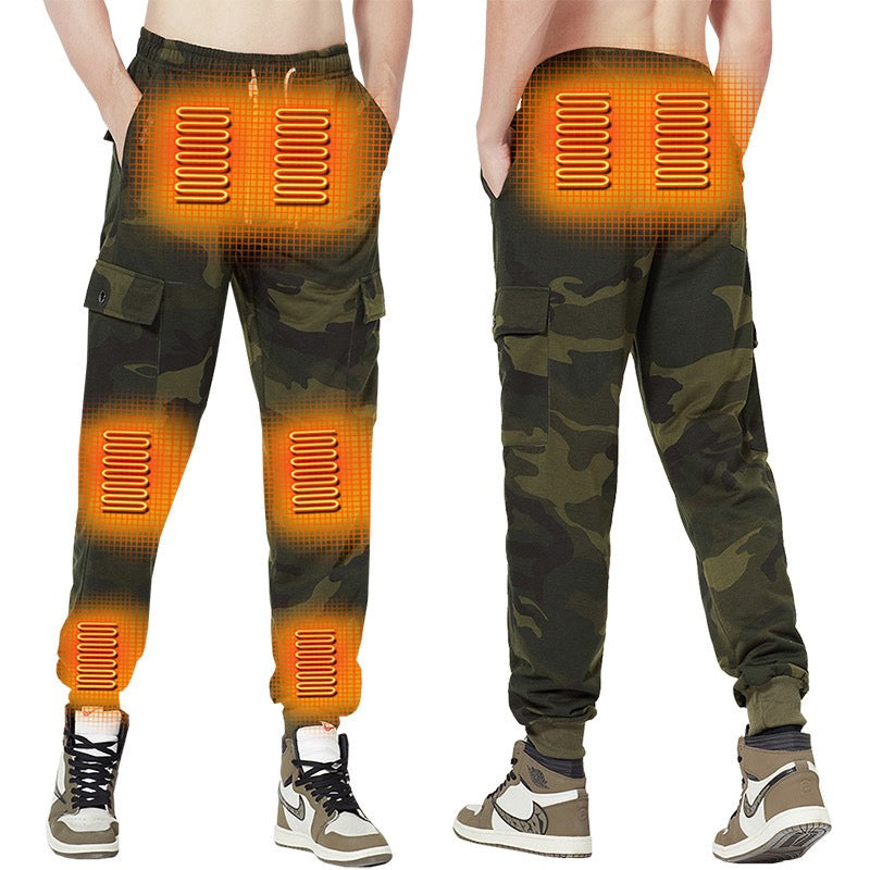 Heated Cargo Pants with 8 Graphene Zones and Independent Heat Control