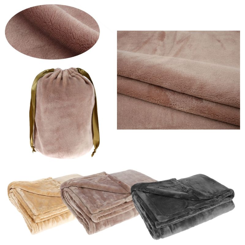Heated Blanket with Power Bank Compatibility and Flannel Surface, 63x33 Inches