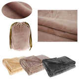Heated Blanket with Power Bank Compatibility and Flannel Surface, 63x33 Inches