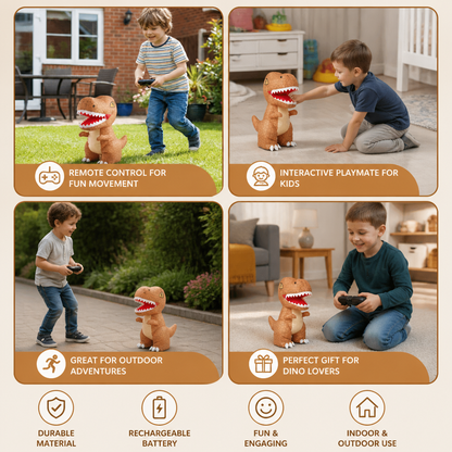Inflatable T-Rex Dinosaur with Remote Control and Walking Movement