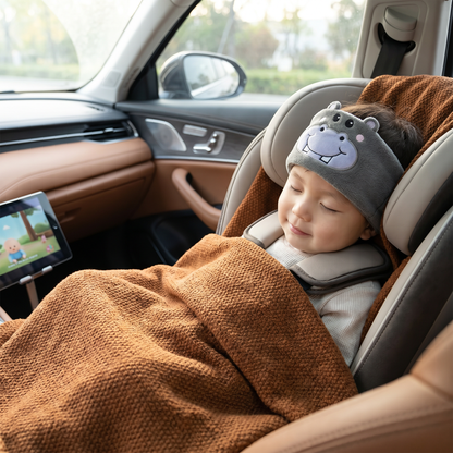 Wireless Sleep Headband with Flat Speakers and Stretchable Fabric for Travel