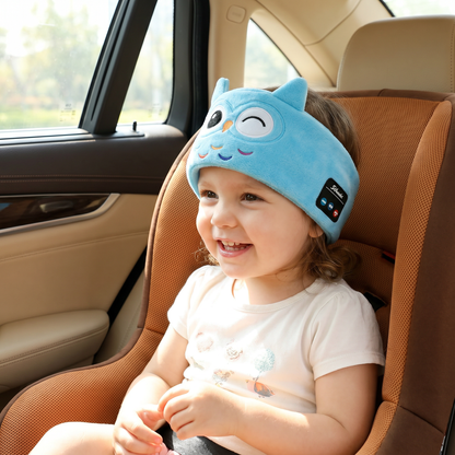 Wireless Sleep Headband with Flat Speakers and Stretchable Fabric for Travel