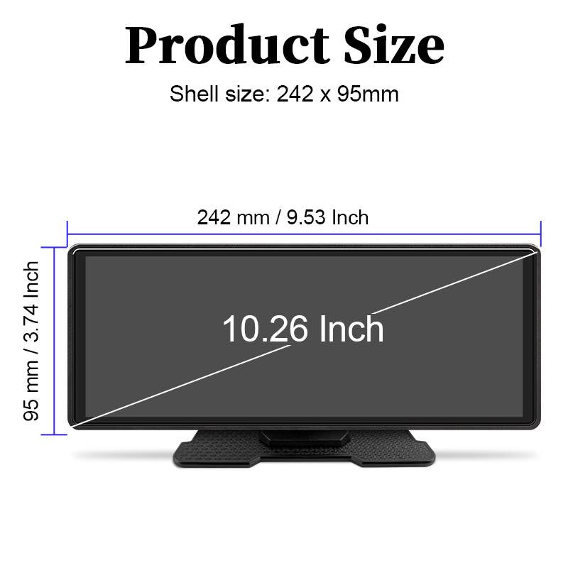 Touch Screen Car Stereo with Wireless Phone Pairing and Backup Camera, Voice Control