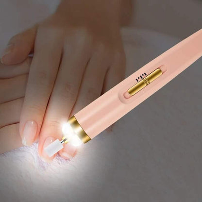 Cordless Electric Manicure Kit with Five Nail Bits and LED Light, 90 Minute Battery