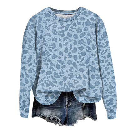 Leopard Print Oversized Sweatshirt - Lana