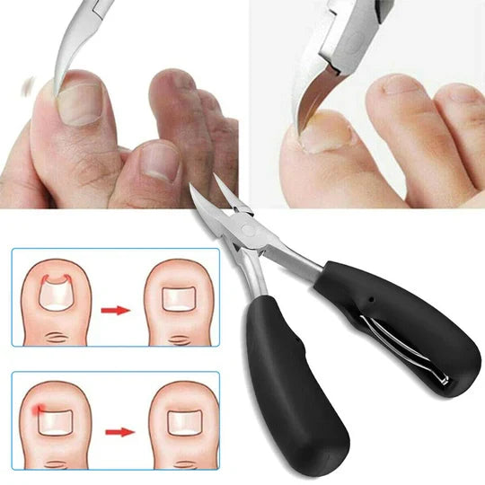 Thick Nail Clipper Set with Carbon Steel Blade and Built-In File