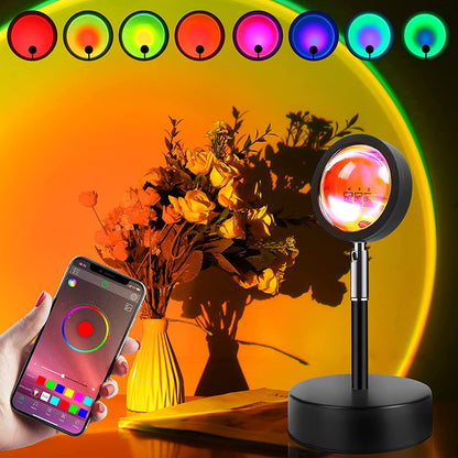 Sunset Lamp (App Controlled with 16.7 Million Colors) encalife