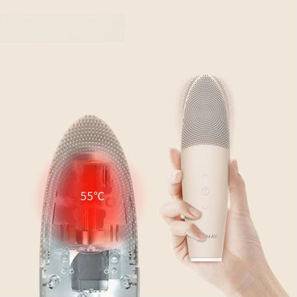 Electric Facial Cleansing Brush with 5 Modes and Silicone Body