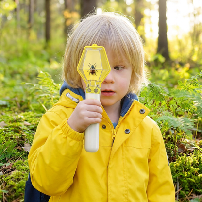 Insect Catcher with 6X Magnifying Lens and Quick Release, Kids Outdoor Explorer