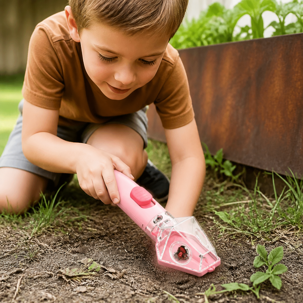 Insect Catcher with 6X Magnifying Lens and Quick Release, Kids Outdoor Explorer