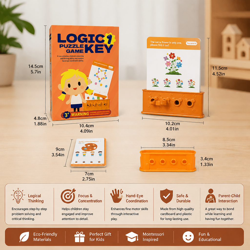 Key and Lock Matching Puzzle Game for Children with Problem Solving Activities