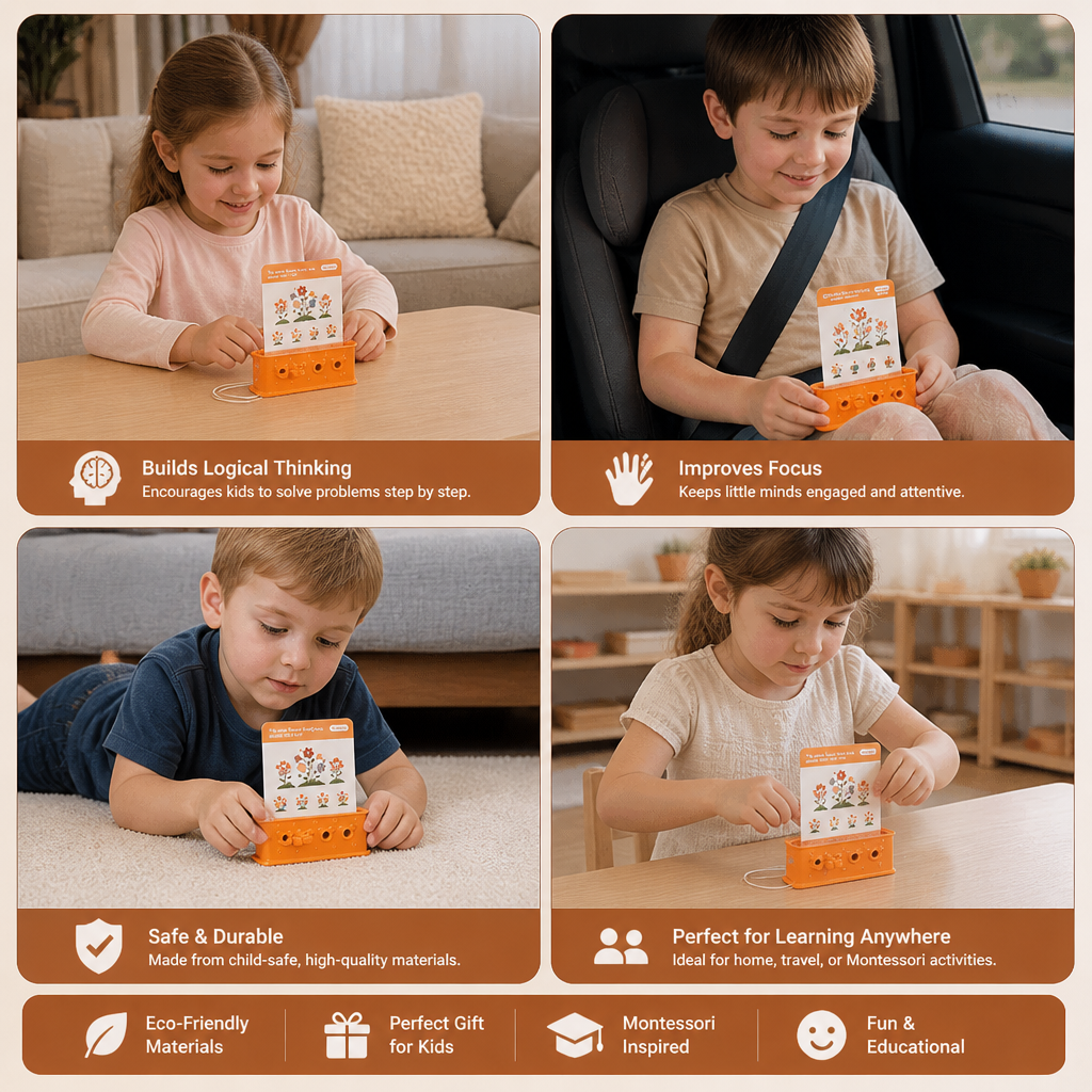 Key and Lock Matching Puzzle Game for Children with Problem Solving Activities