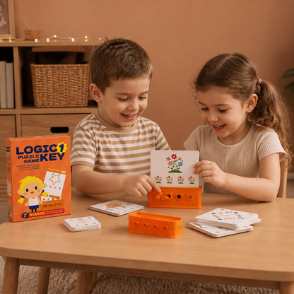Key and Lock Matching Puzzle Game for Children with Problem Solving Activities